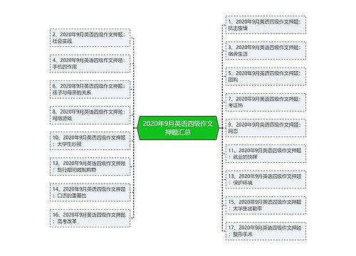 2020年9月英语四级作文押题汇总