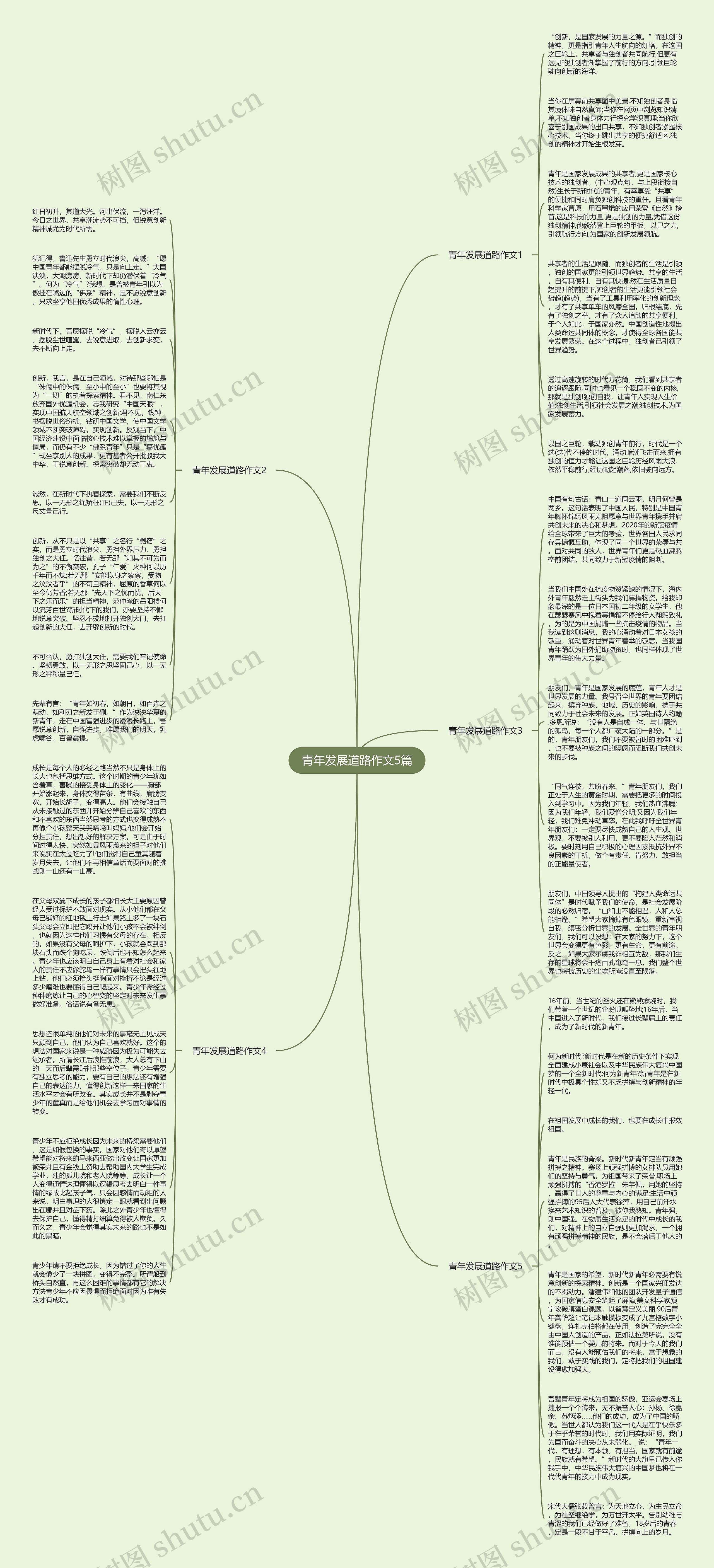青年发展道路作文5篇