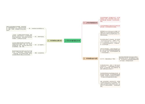公司财务管理是怎样