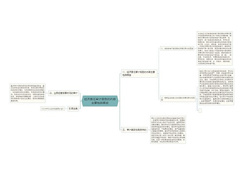 经济责任审计报告的内容主要包括哪些