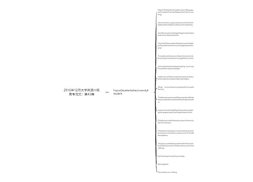 2016年12月大学英语六级易考范文：第43篇