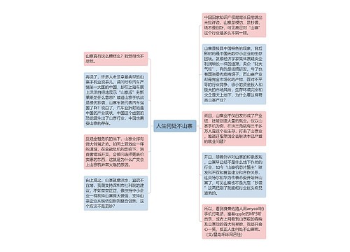 人生何处不山寨 