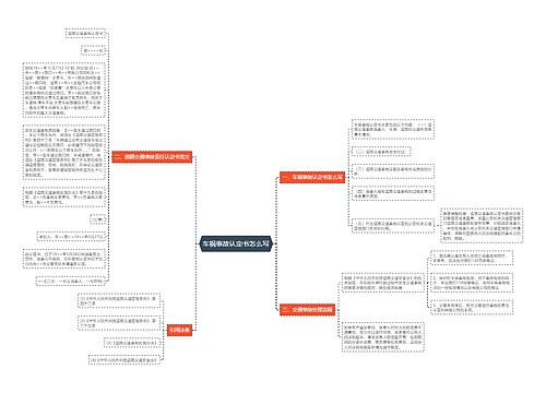 车祸事故认定书怎么写