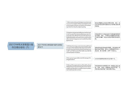 2021下半年大学英语六级作文得分佳句（7）