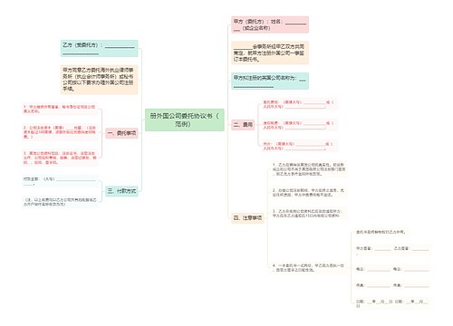 册外国公司委托协议书（范例）