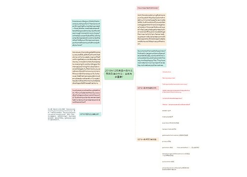 2018年12月英语六级作文预测及满分作文：金钱有多重要?