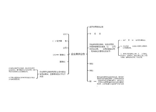 企业兼并公告