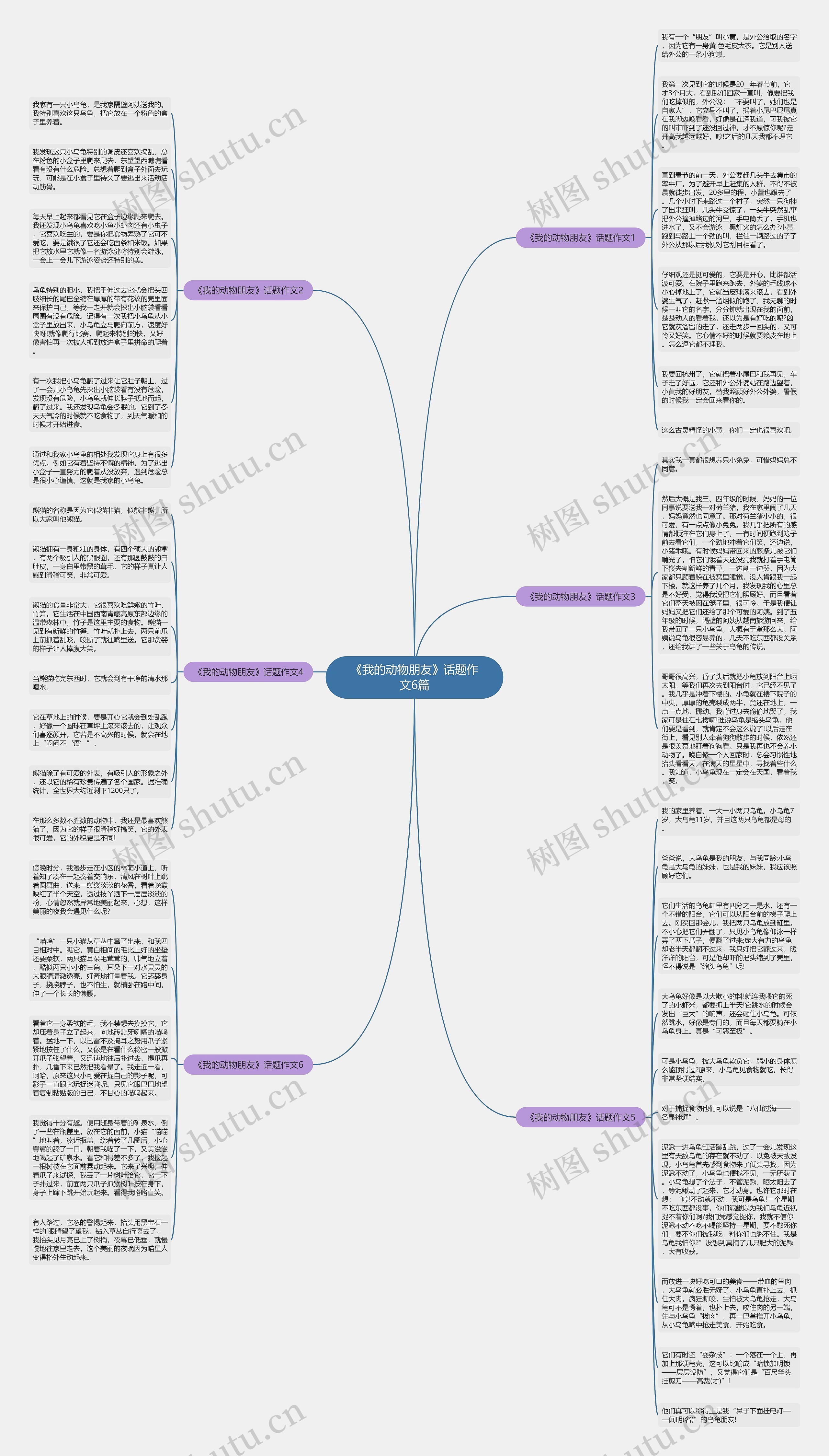 《我的动物朋友》话题作文6篇思维导图
