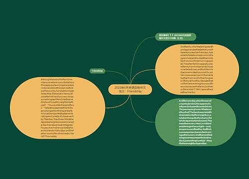 2022年6月英语四级作文范文：Friendship