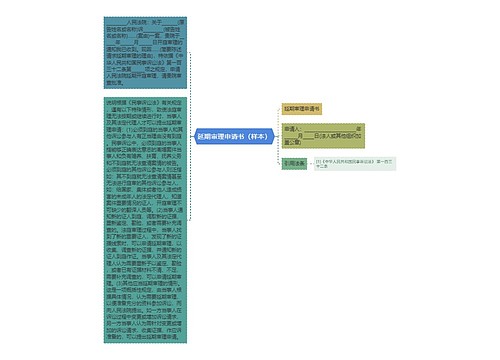 延期审理申请书（样本）