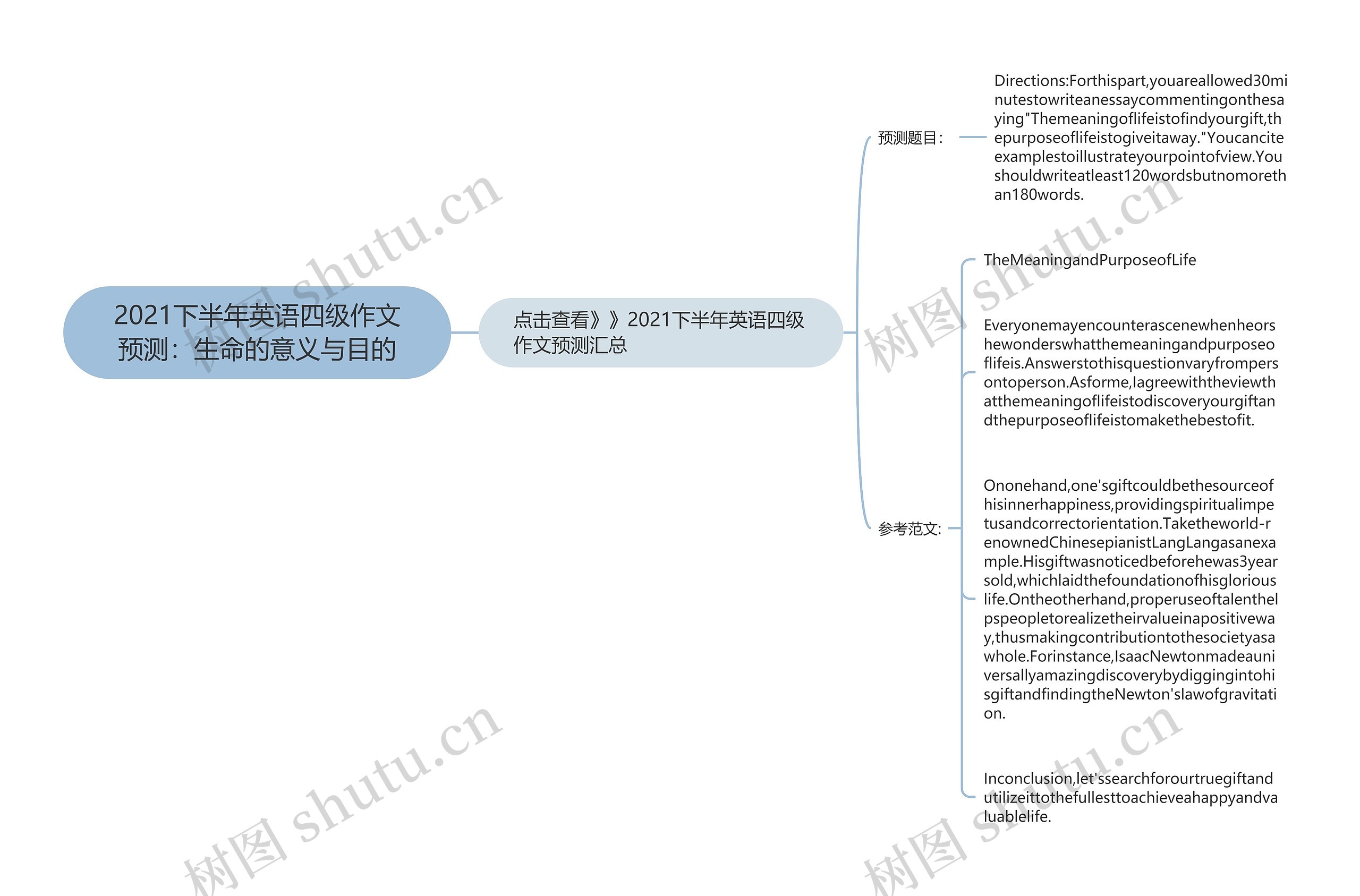 2021下半年英语四级作文预测：生命的意义与目的