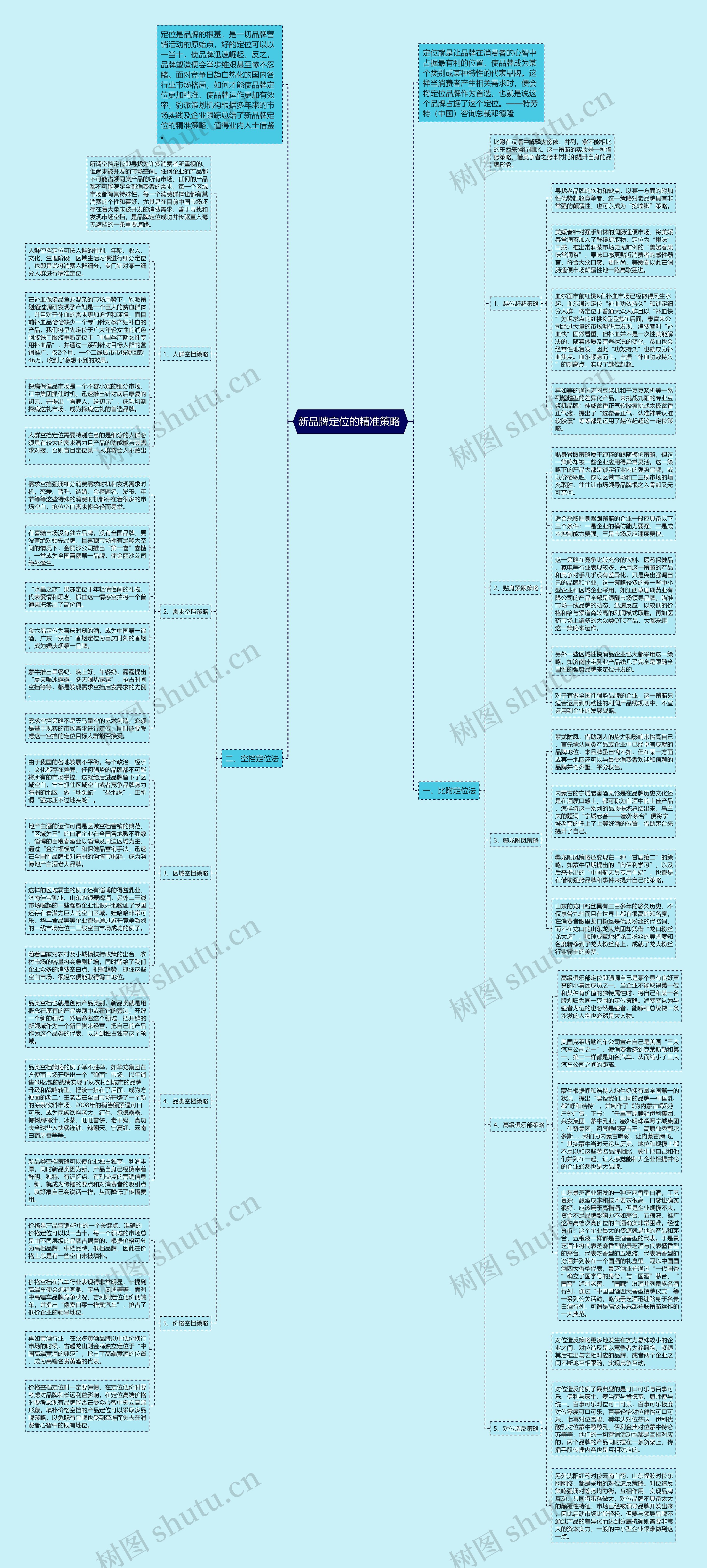 新品牌定位的精准策略 思维导图