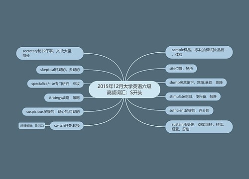 2015年12月大学英语六级高频词汇：S开头