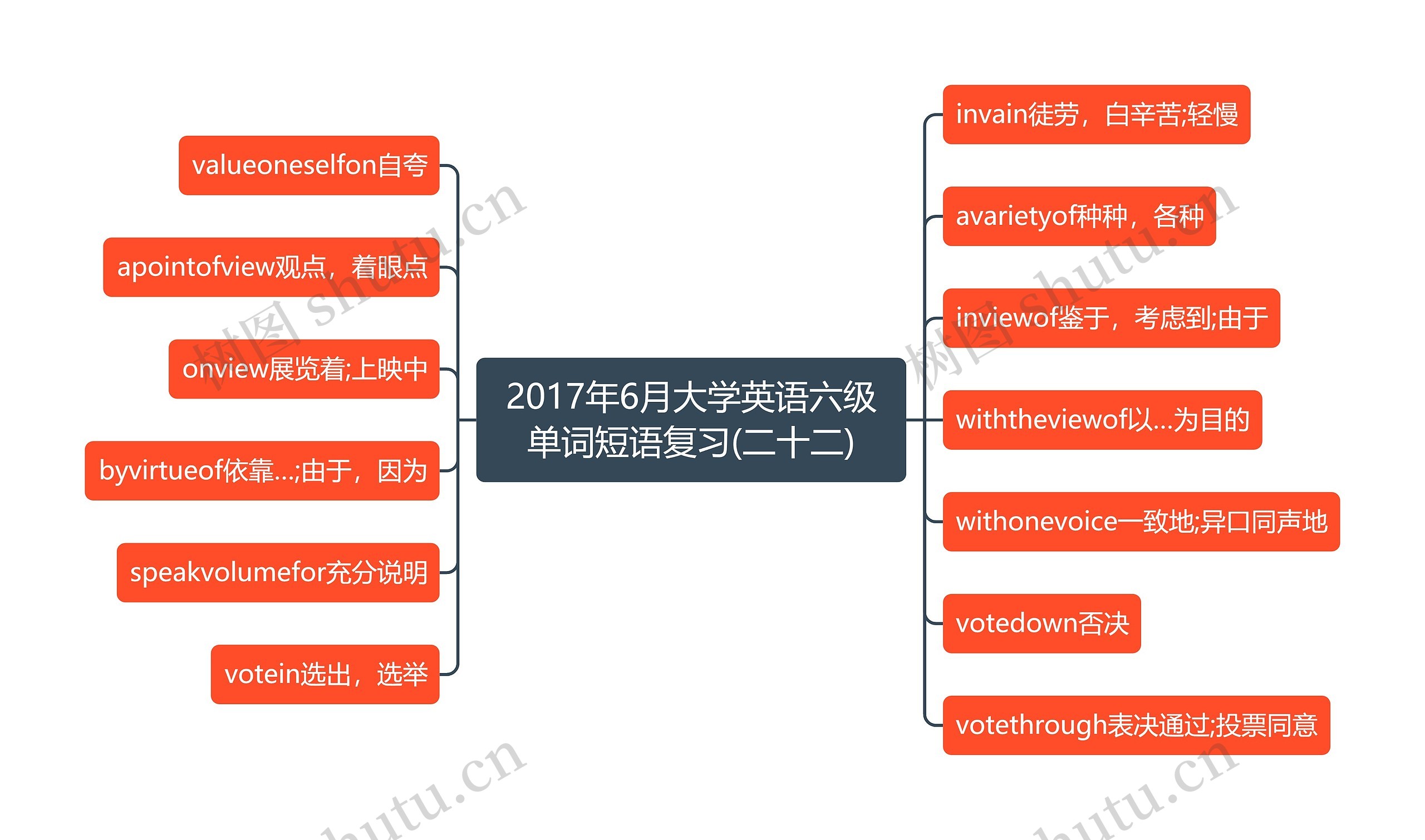 2017年6月大学英语六级单词短语复习(二十二)