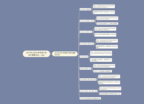 2017年12月大学英语六级词汇看图记忆：rage
