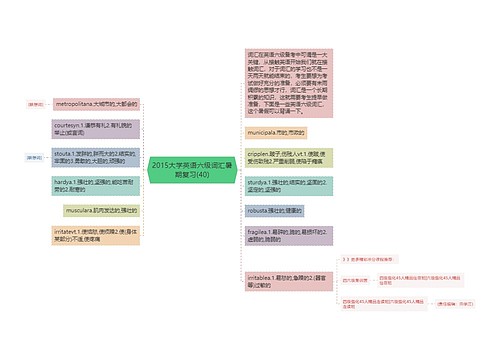 2015大学英语六级词汇暑期复习(40)