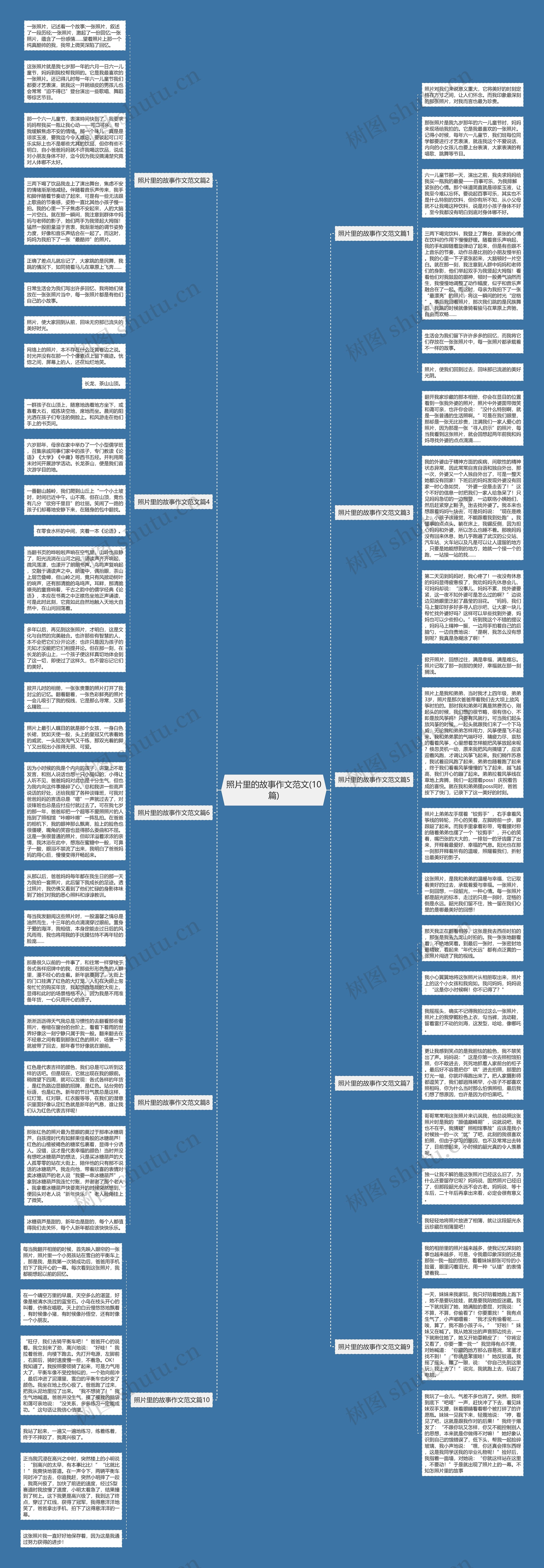 照片里的故事作文范文(10篇)思维导图