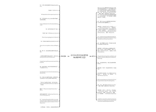 2015年6月大学英语四级考试翻译练习(四)