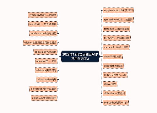 2022年12月英语四级写作常用短语(九)