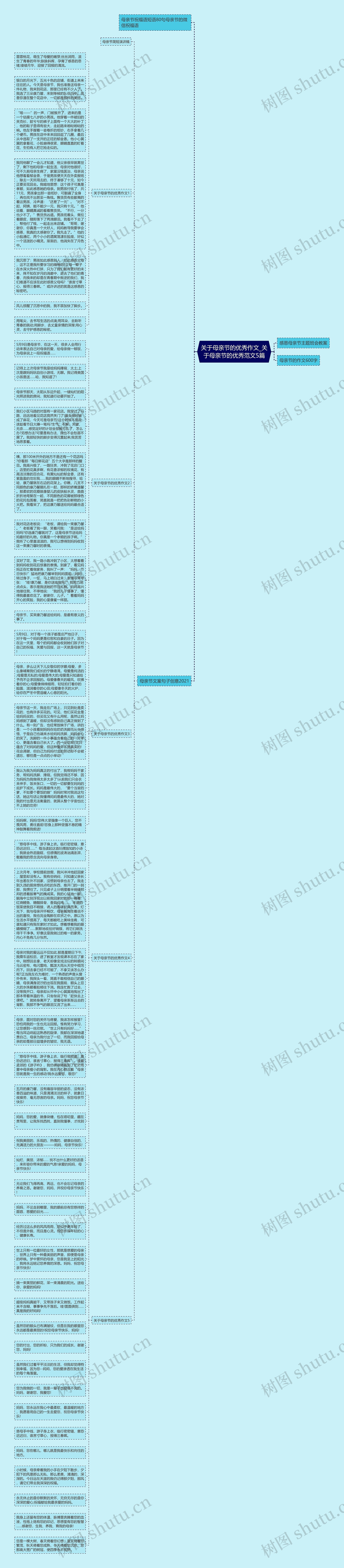 关于母亲节的优秀作文_关于母亲节的优秀范文5篇思维导图
