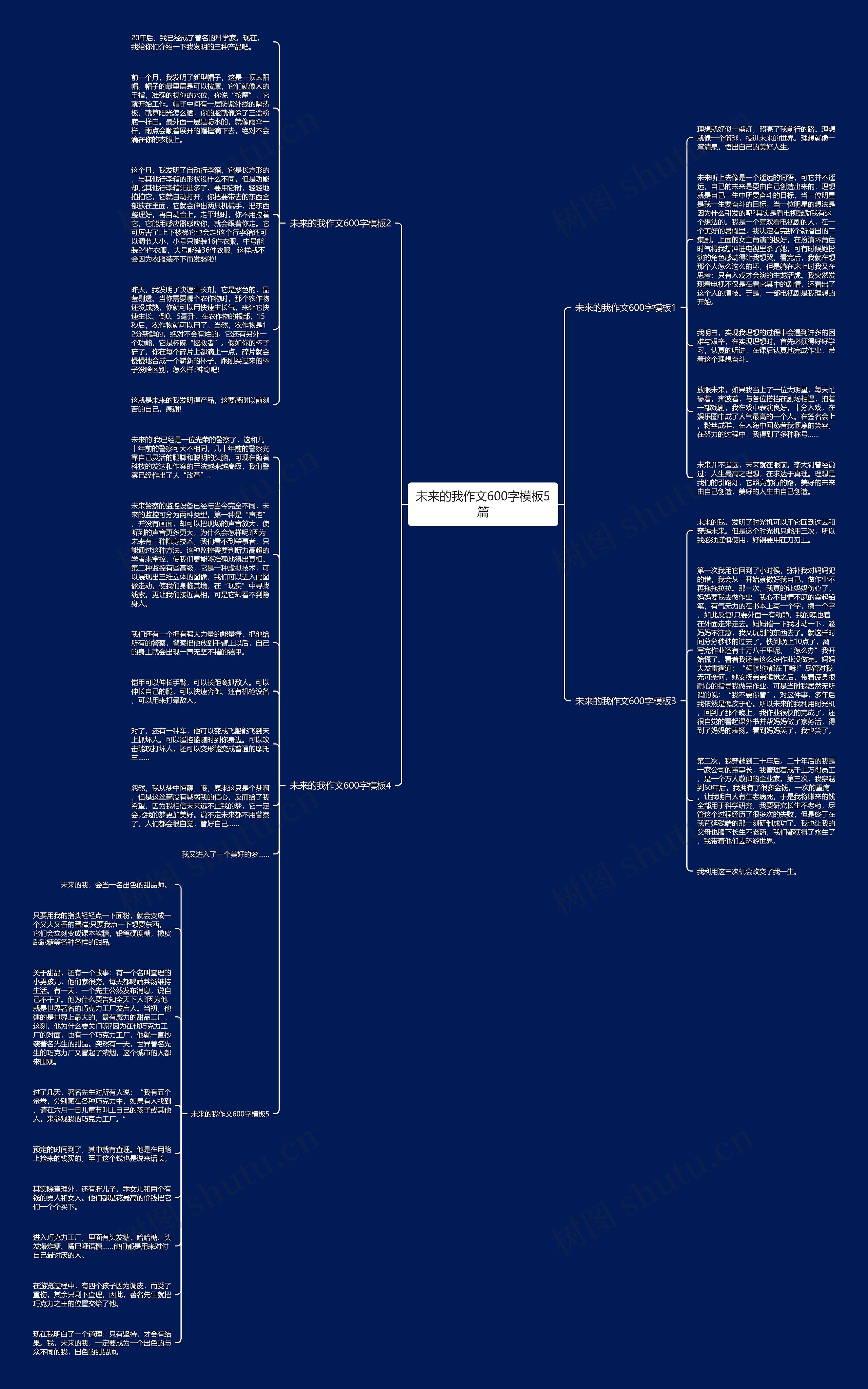 未来的我作文600字模板5篇