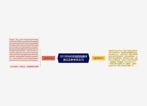 2015年6月英语四级翻译原文及参考译文(7)