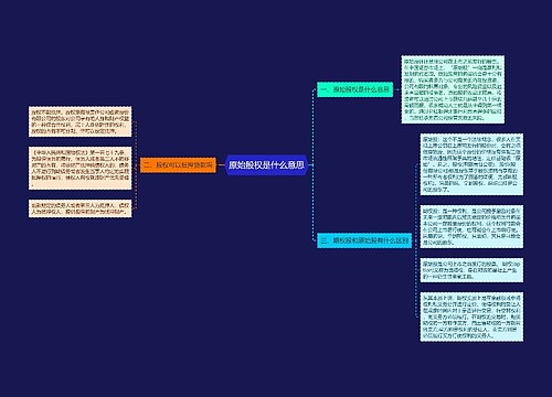 原始股权是什么意思