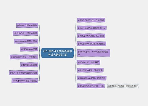 2015年6月大学英语四级考试大纲词汇(8)