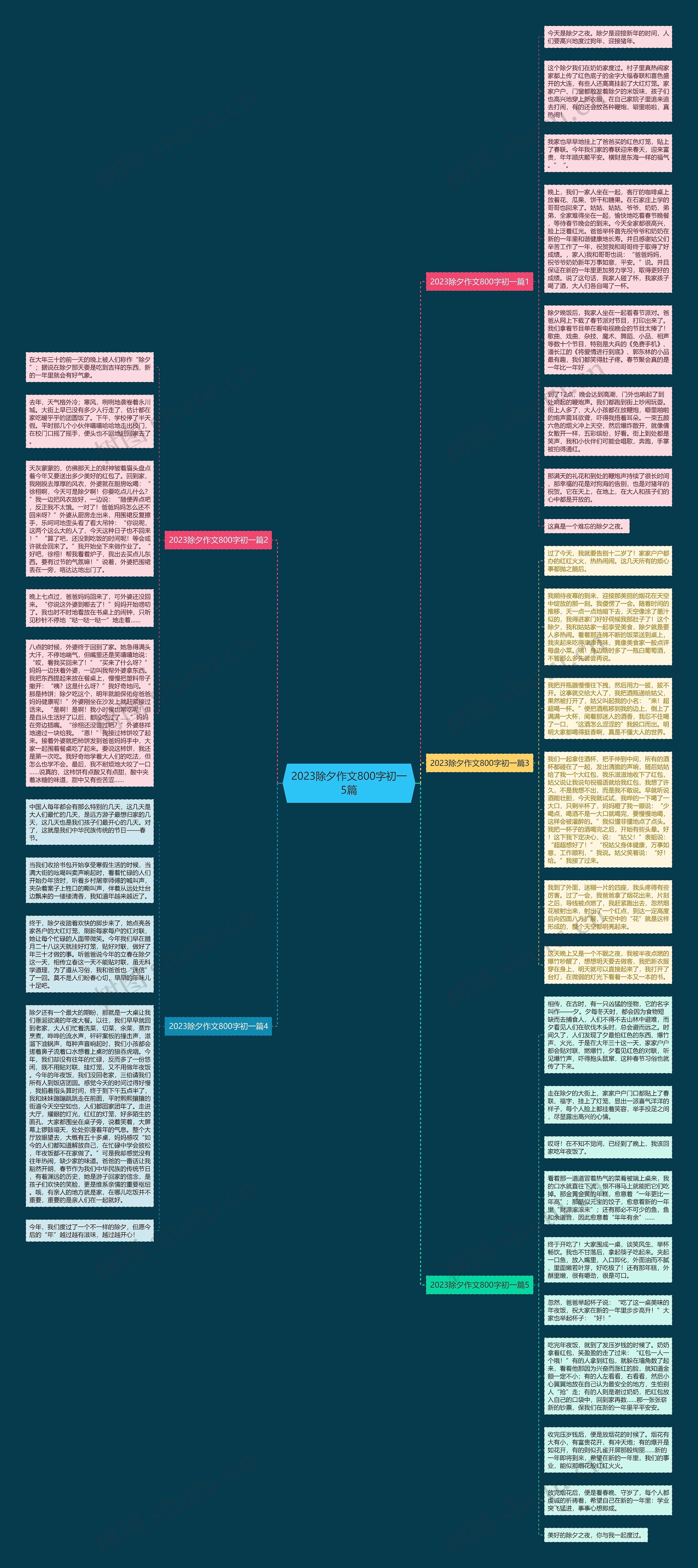 2023除夕作文800字初一5篇