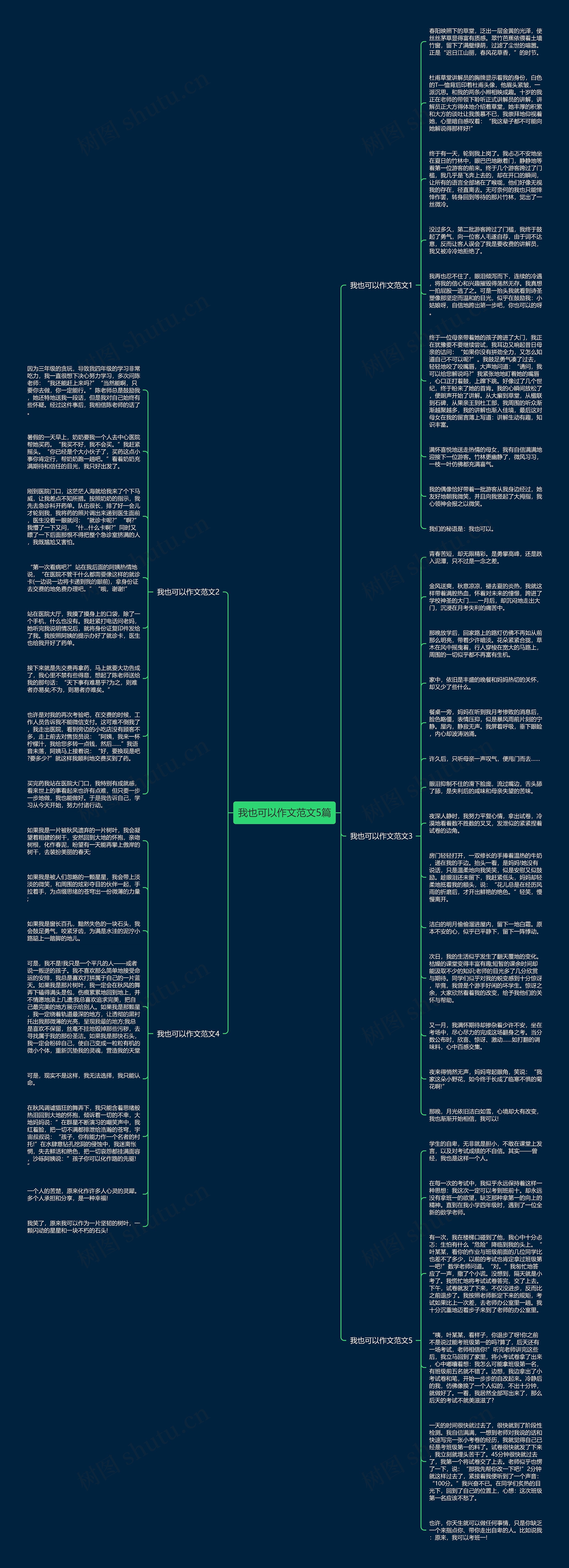 我也可以作文范文5篇思维导图