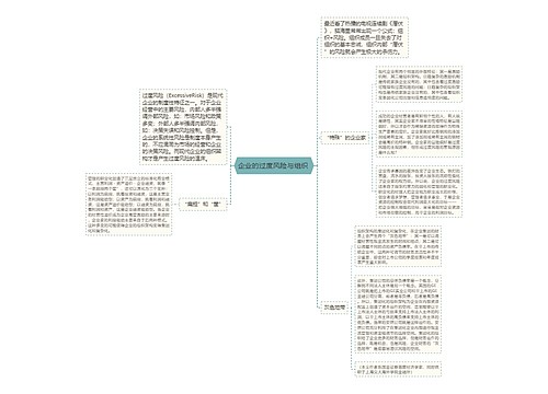 企业的过度风险与组织 