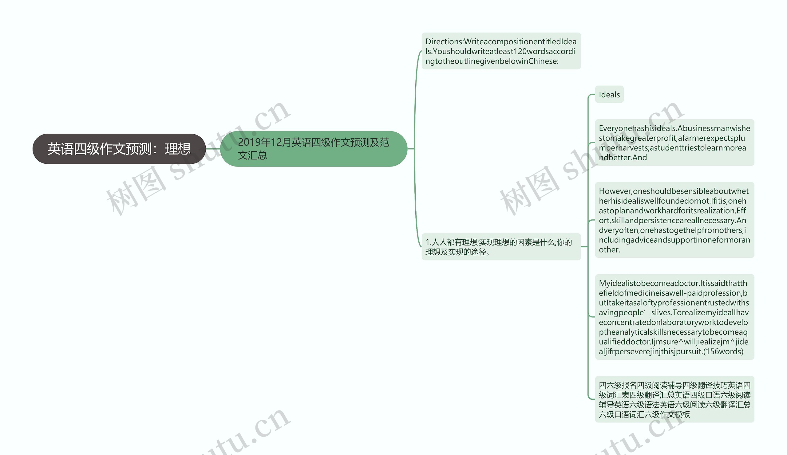 英语四级作文预测：理想
