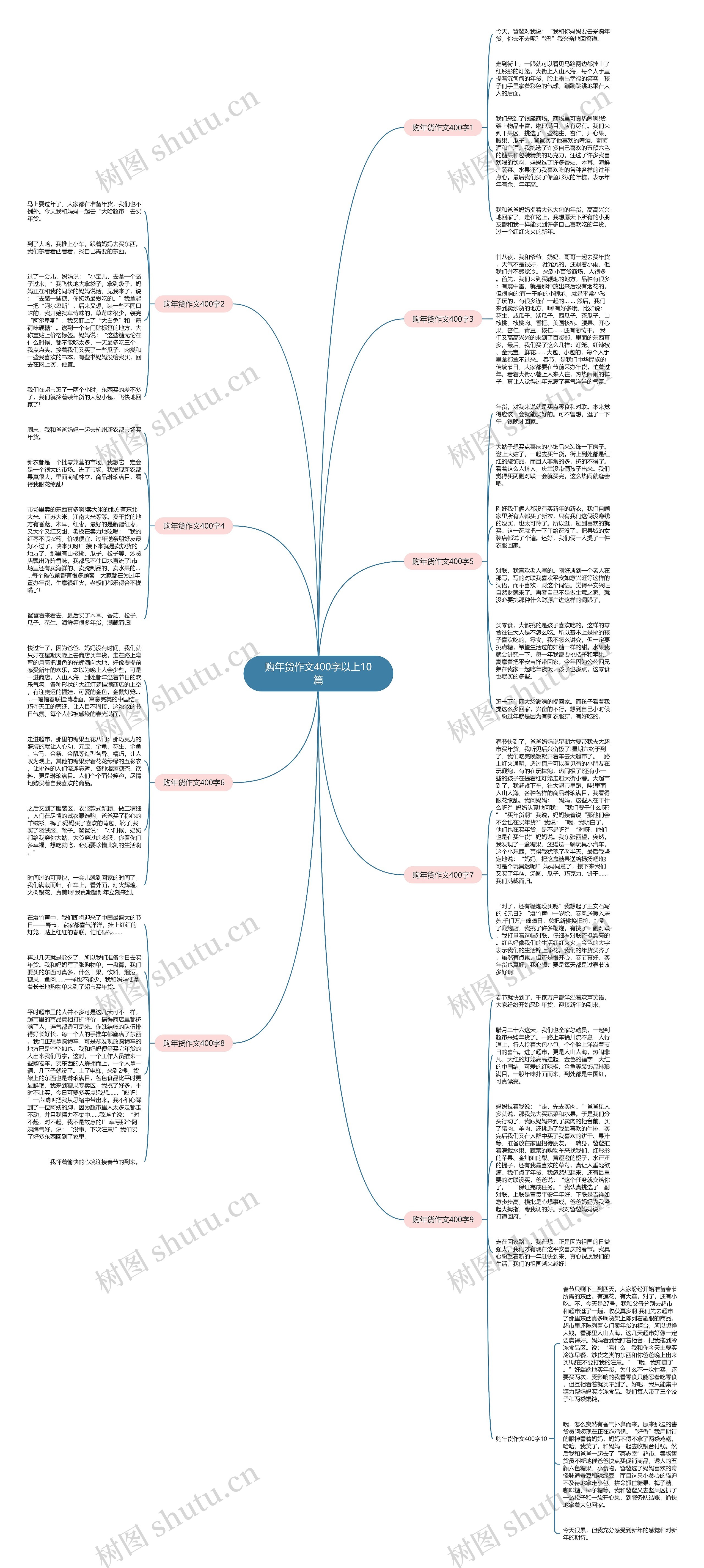 购年货作文400字以上10篇