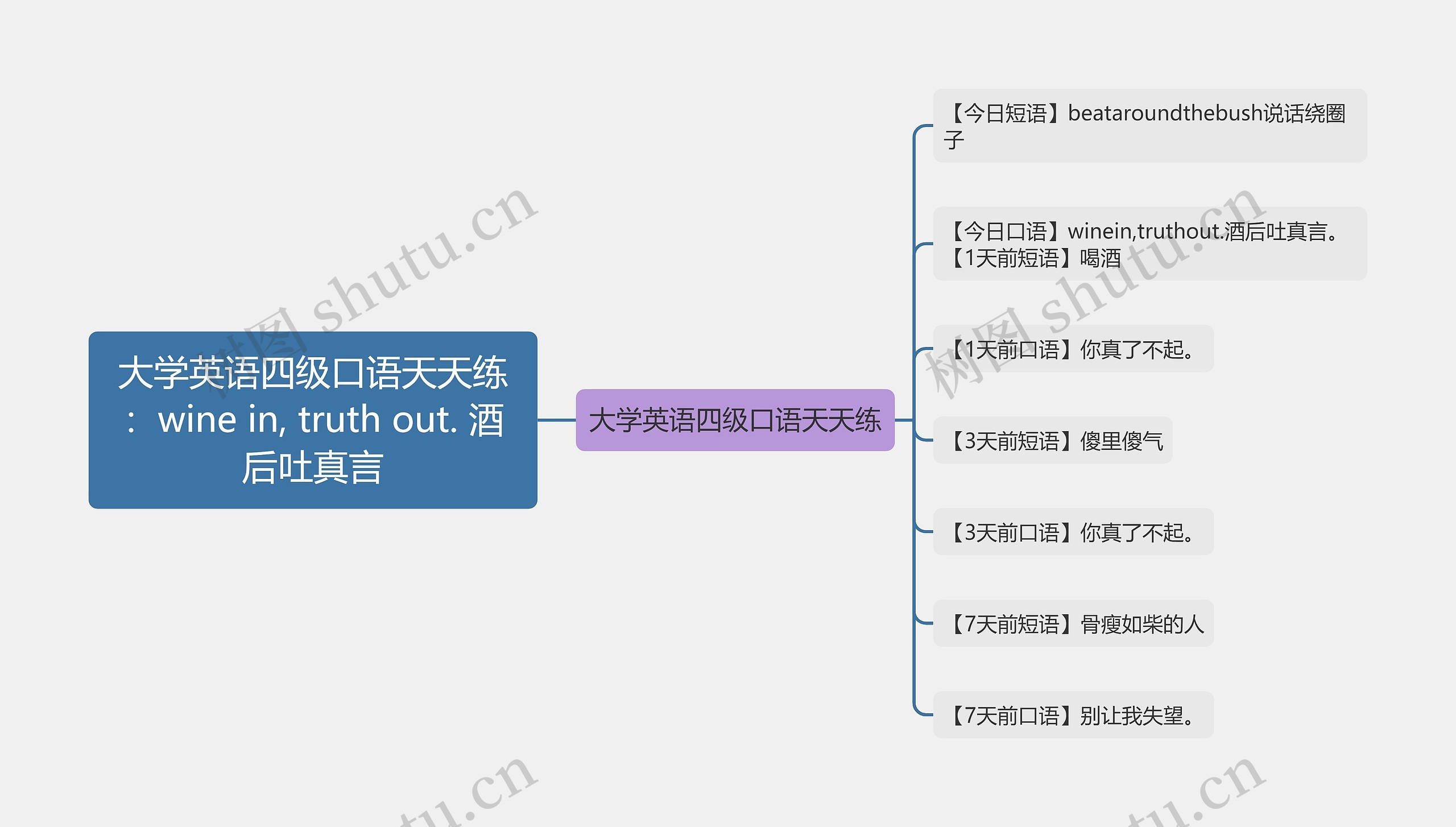 大学英语四级口语天天练：wine in, truth out. 酒后吐真言