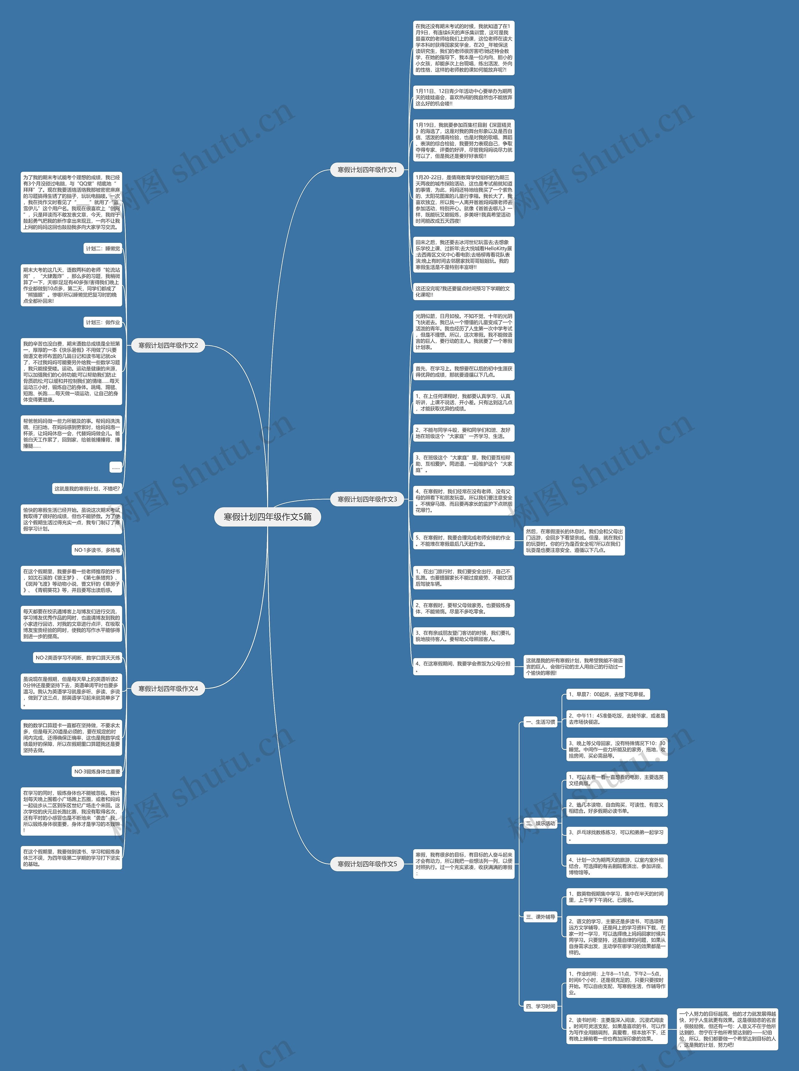 寒假计划四年级作文5篇