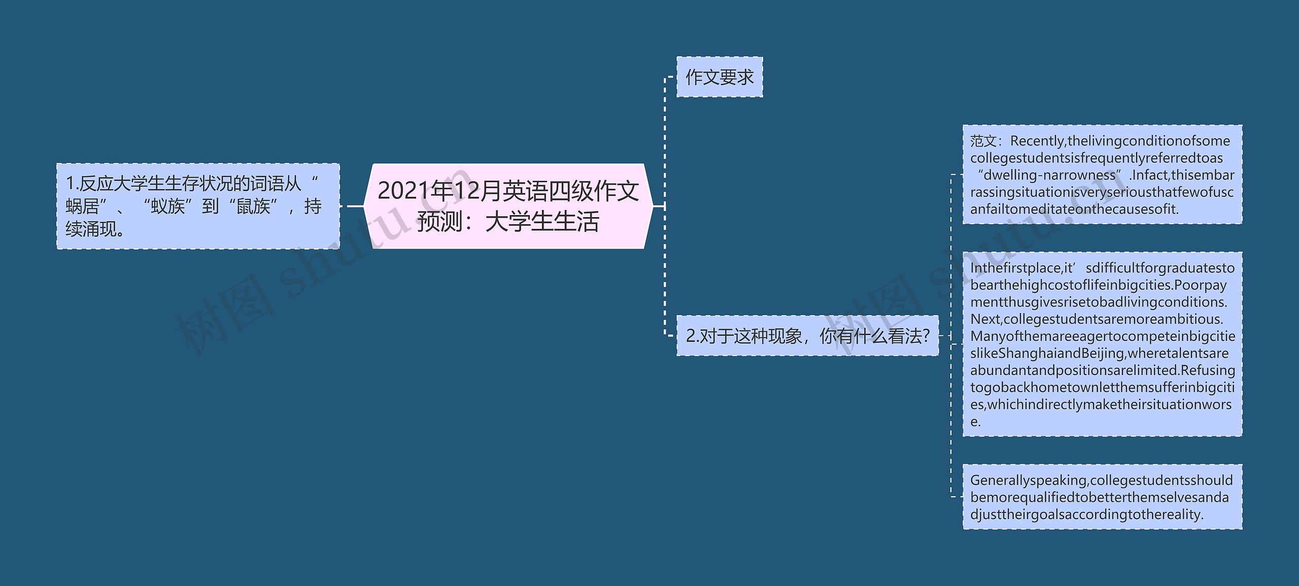 2021年12月英语四级作文预测：大学生生活