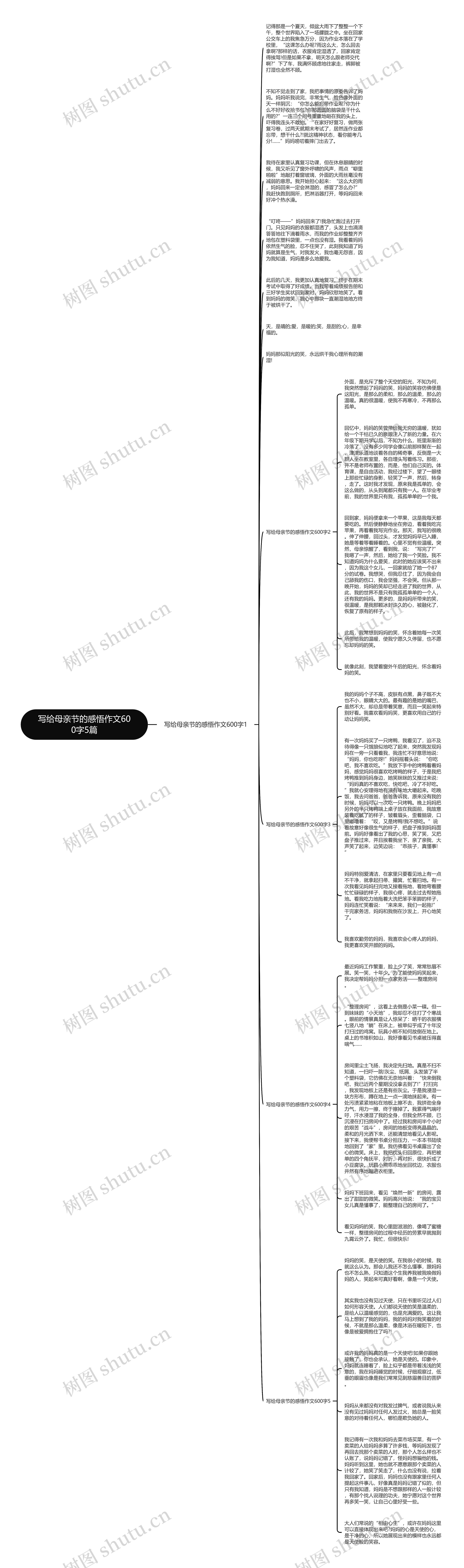 写给母亲节的感悟作文600字5篇