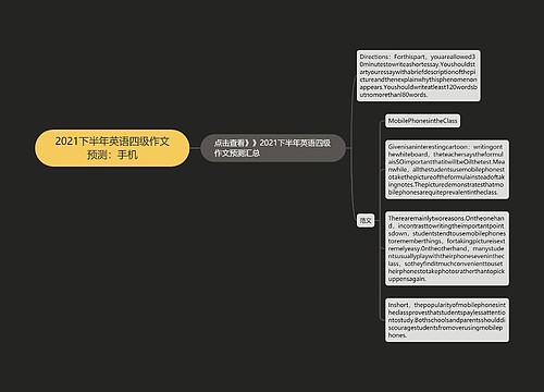 2021下半年英语四级作文预测：手机