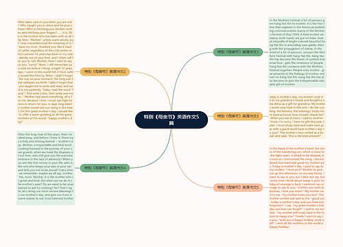 特别《母亲节》英语作文5篇