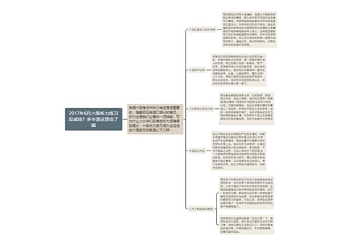 2017年6月六级听力练习没成效？多半是这里出了错