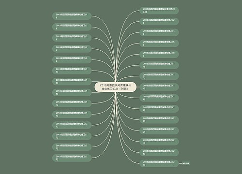 2013英语四级阅读理解长难句练习汇总（90篇）