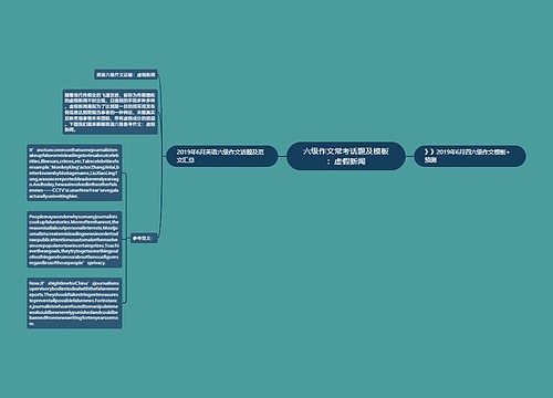 六级作文常考话题及模板：虚假新闻