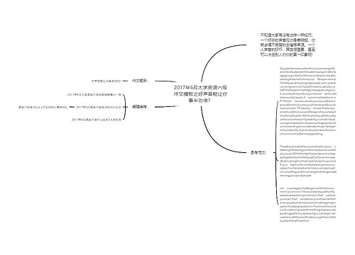 2017年6月大学英语六级作文模板之好声音能让你事半功倍？