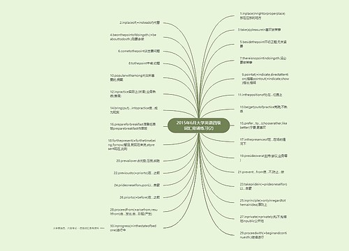 2015年6月大学英语四级词汇背诵练习(2)