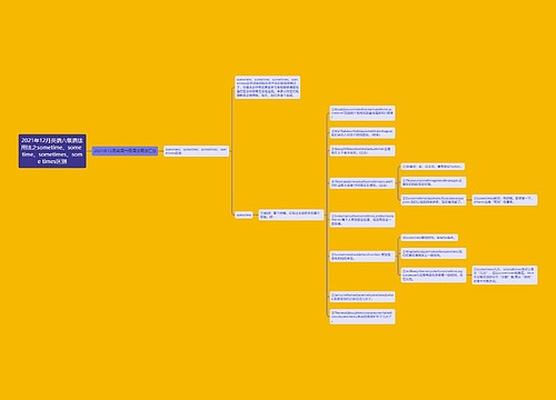 2021年12月英语六级语法用法之sometime、some time、sometimes、some times区别