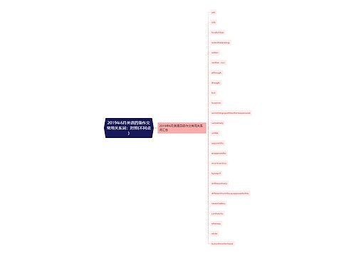 2019年6月英语四级作文常用关系词：对照(不同点)