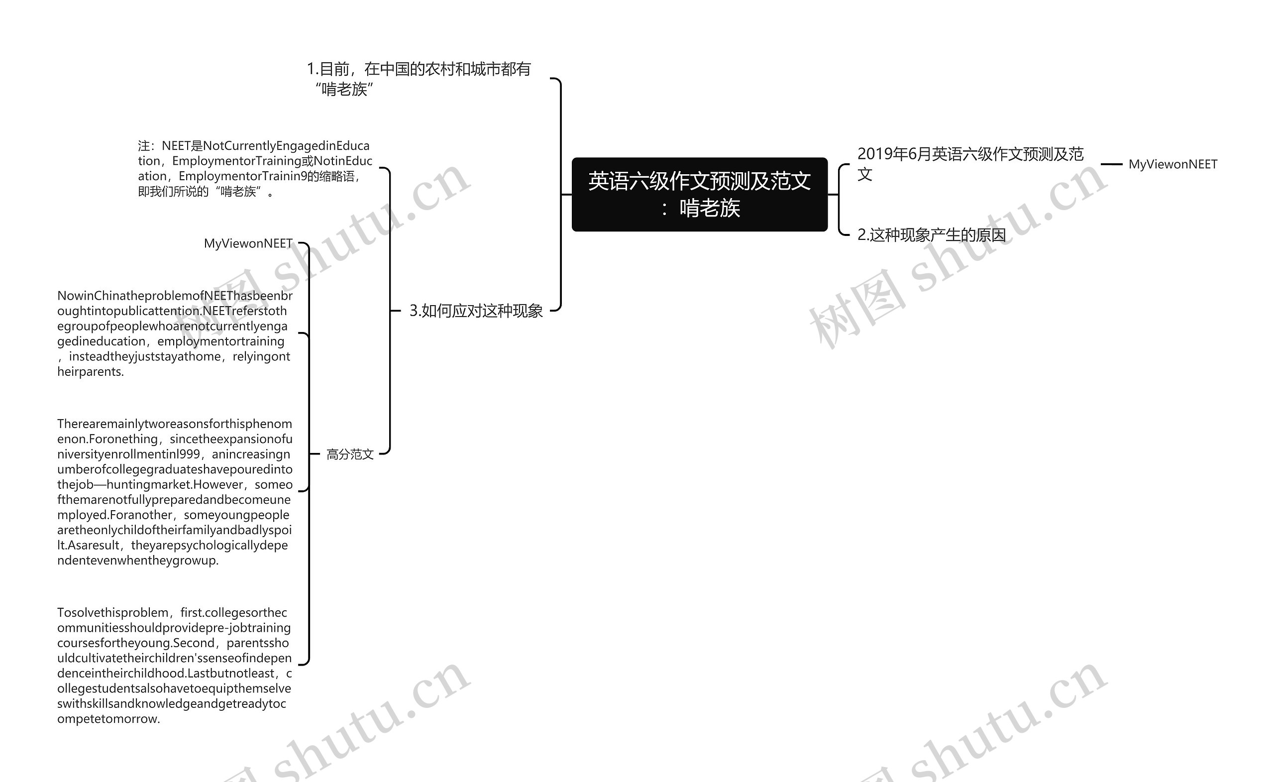 英语六级作文预测及范文：啃老族