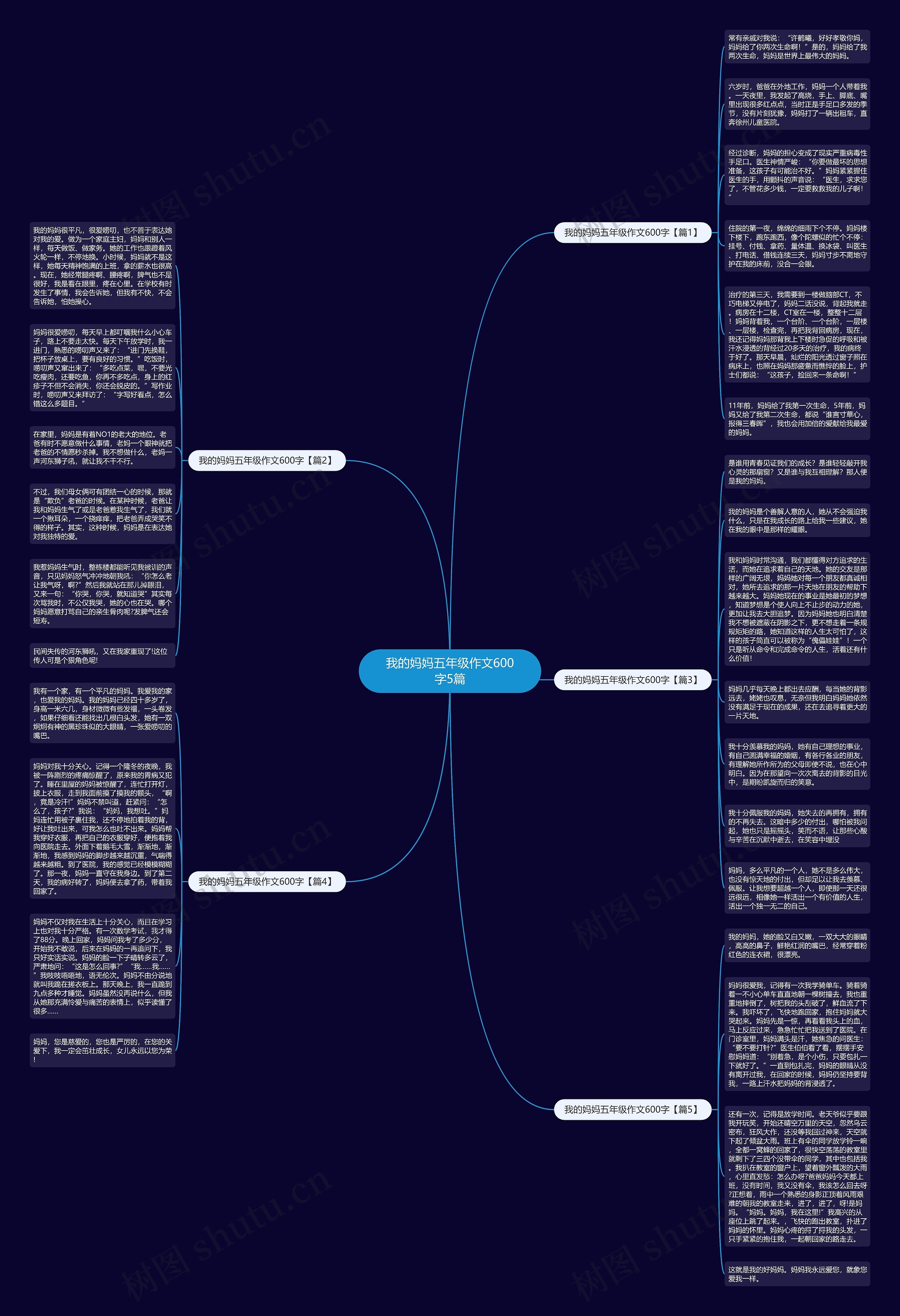 我的妈妈五年级作文600字5篇
