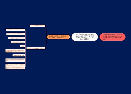 2022年12月英语六级语法用法辨析之regret doing/to do的区别 2022年12月英语六级语法用法辨析之regret doing/to do的区别
