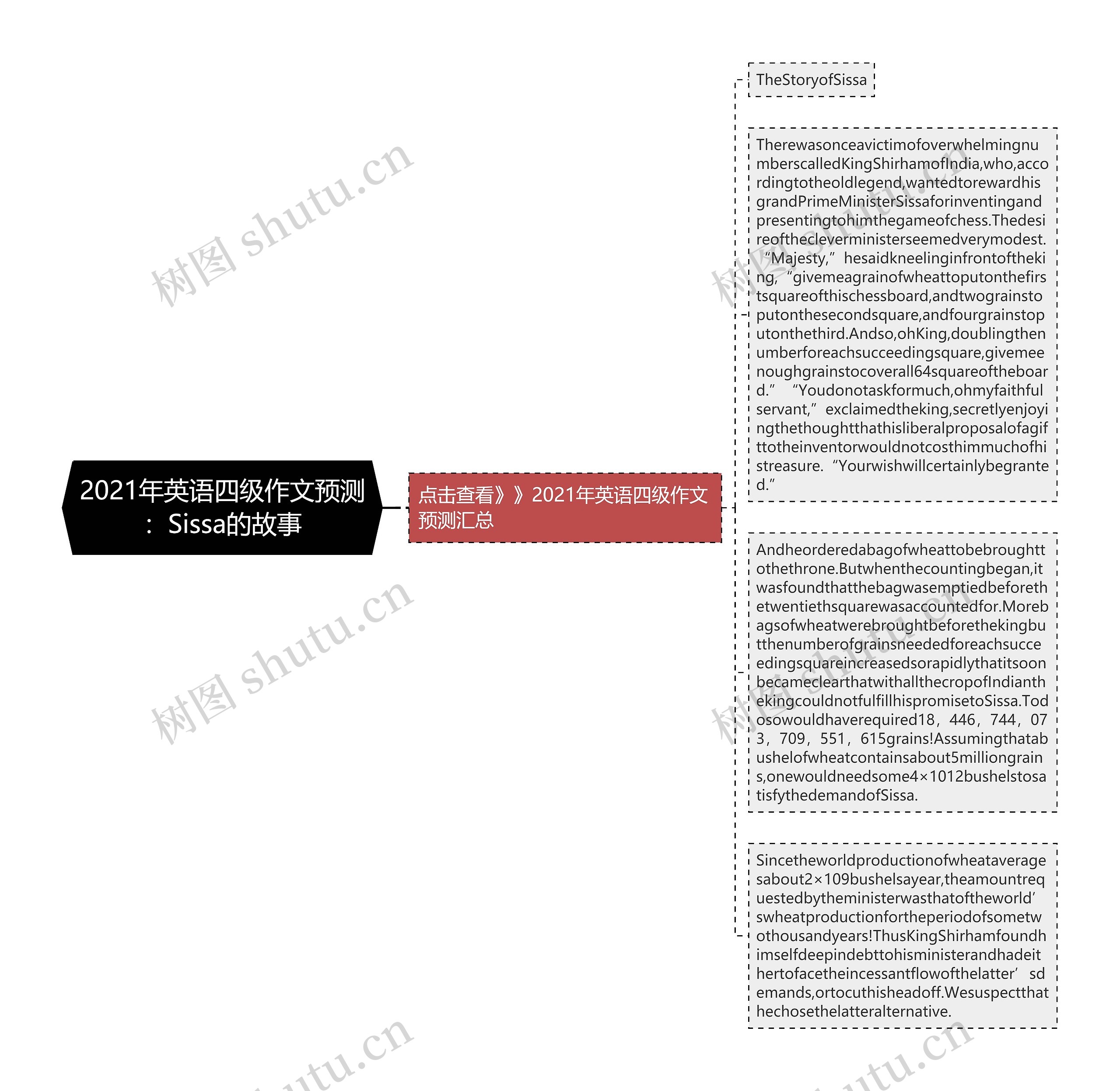 2021年英语四级作文预测：Sissa的故事